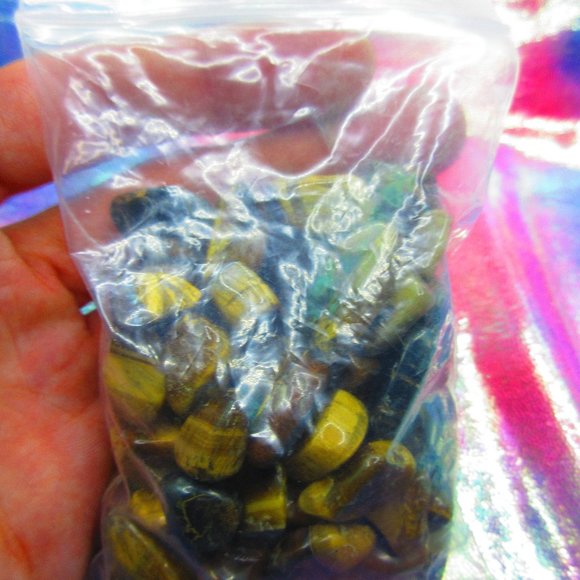 Tiger Eye Tumbled 5 Ounce Grid Set - Picture 1 of 6